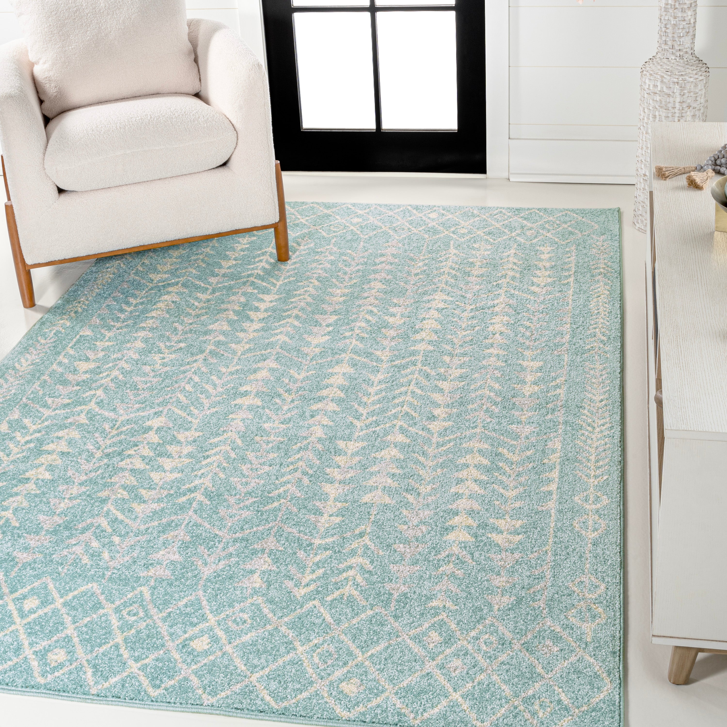 Ziri Moroccan Geometric Area Rug