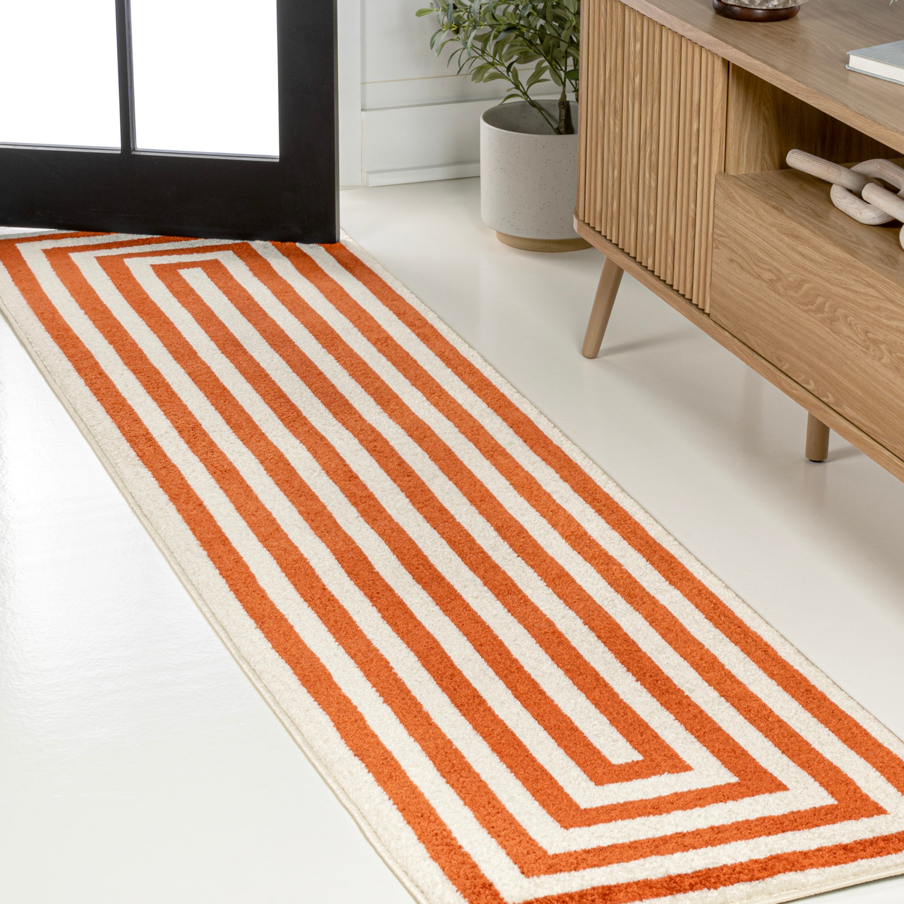 Bandol Modern Classic Mitre Stripe Runner Rug