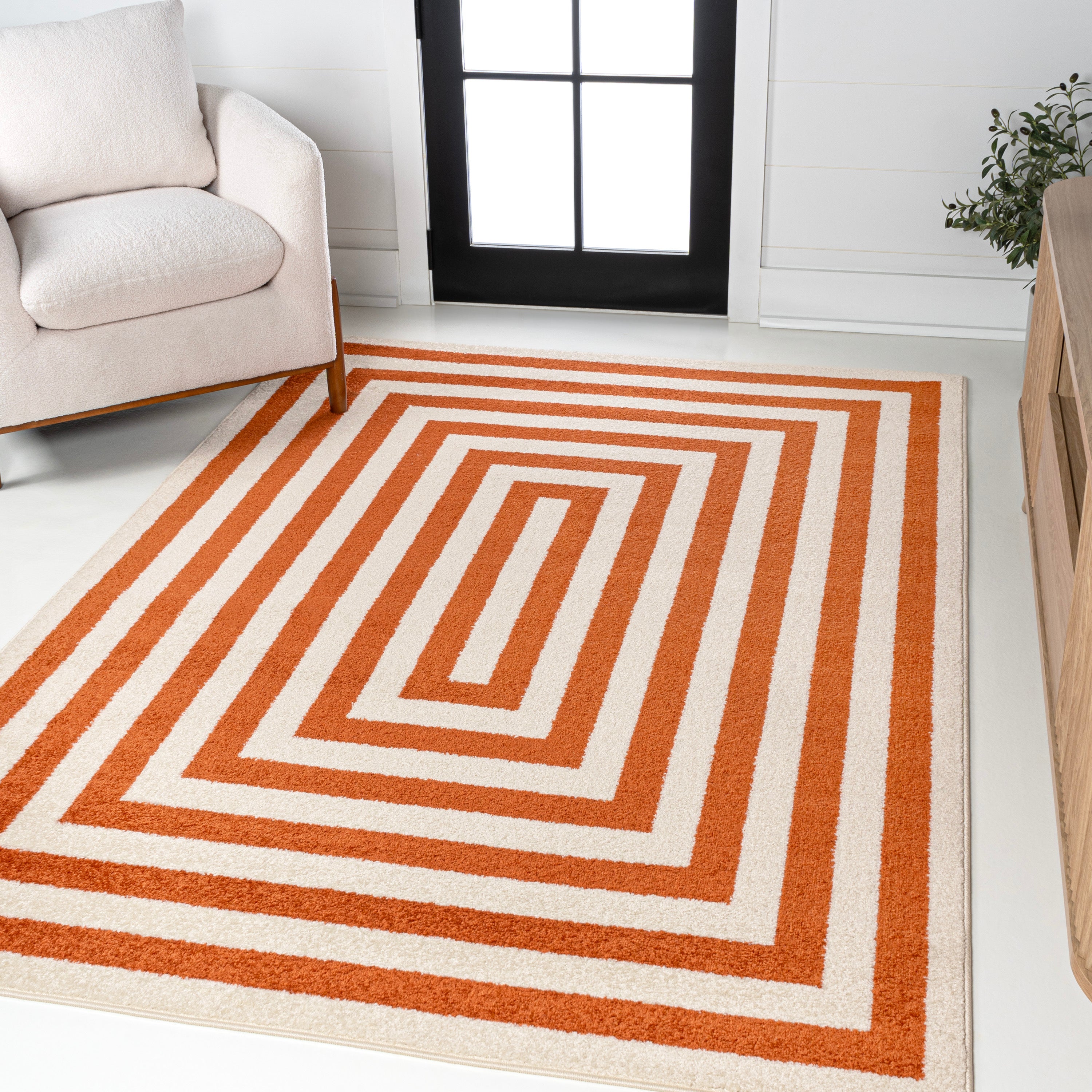 Bandol Modern Classic Mitre Stripe Area Rug