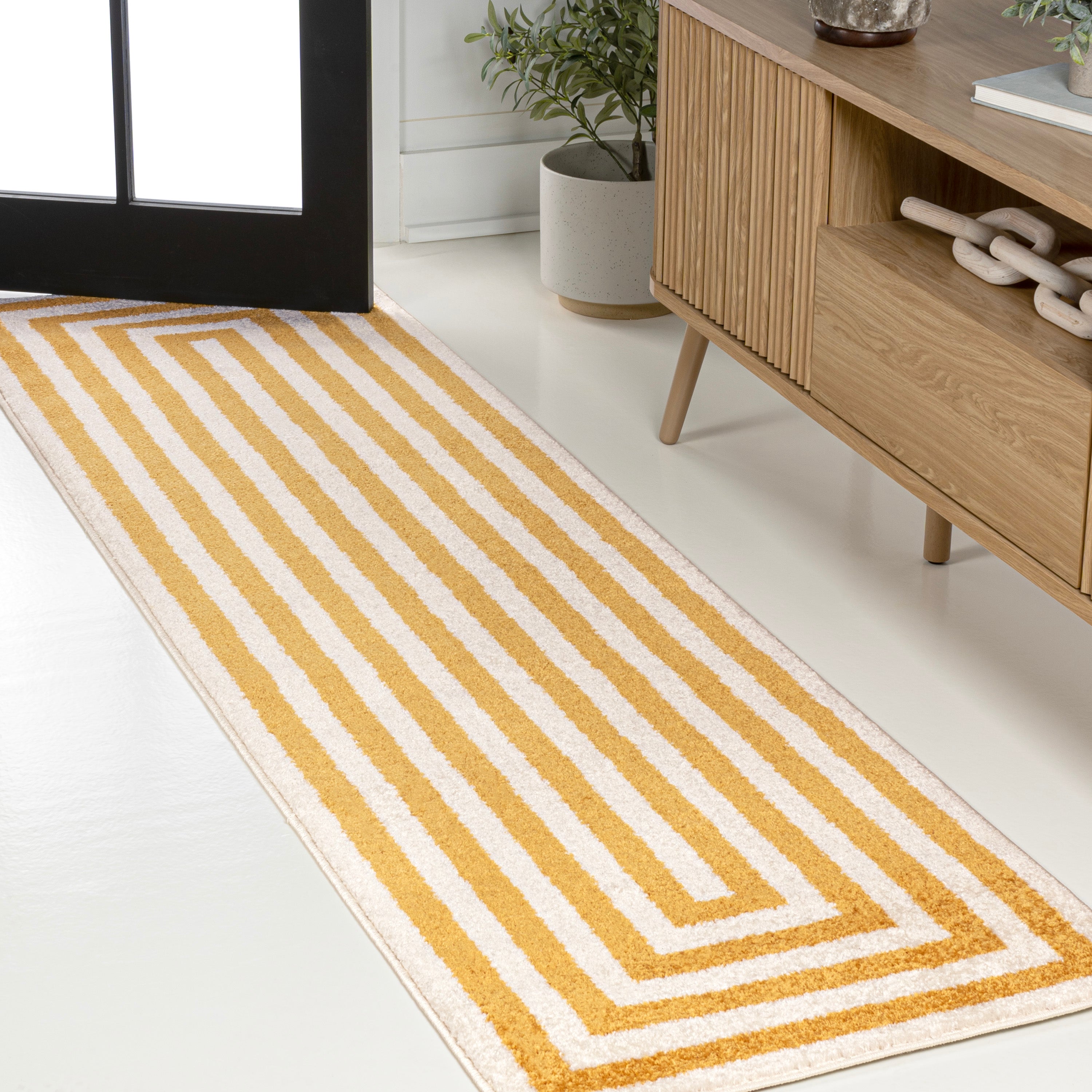 Bandol Modern Classic Mitre Stripe Runner Rug