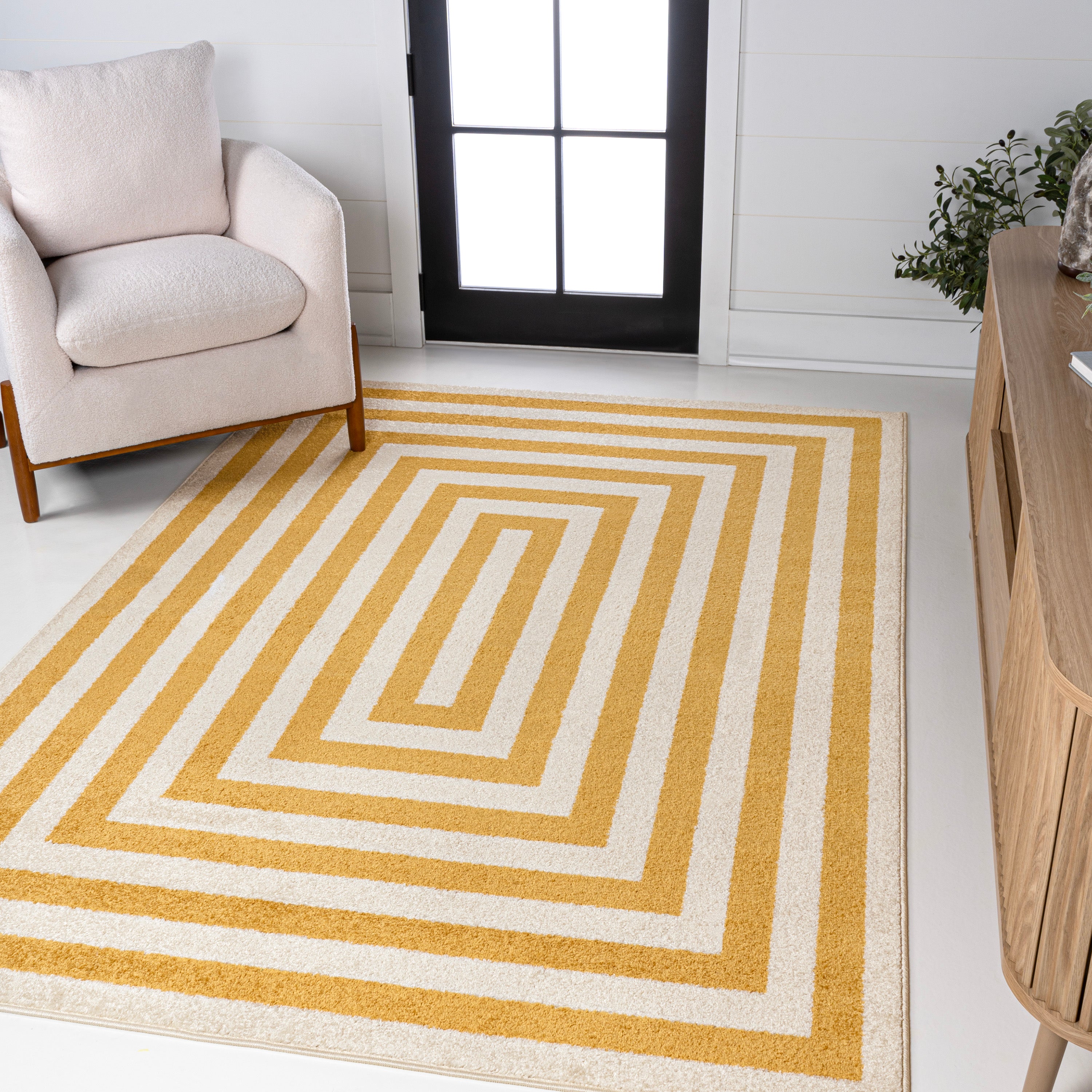 Bandol Modern Classic Mitre Stripe Area Rug