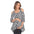 Maternity Leopard Cold Shoulder Tunic Top - Plus