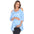 Maternity Leopard Cold Shoulder Tunic Top - Plus