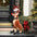 Santa's Red-Nosed Christmas Reindeer Statue: Sitting Large