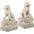 Set of Male & Female Foo Dogs with Bases