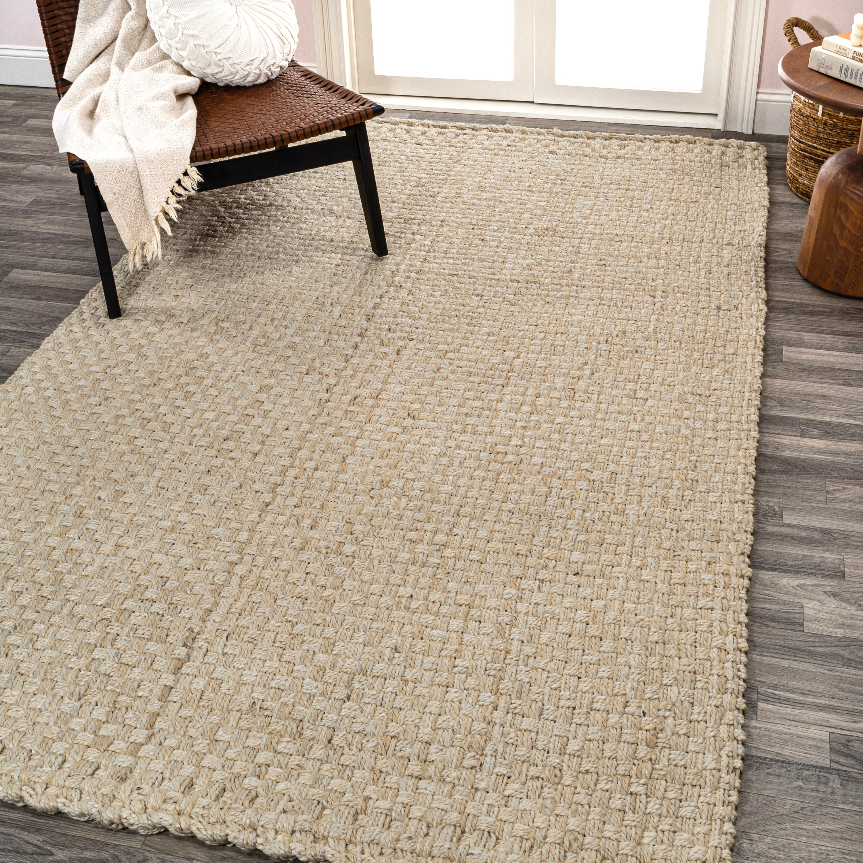 Estera Hand Woven Boucle Chunky Jute Area Rug