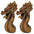 The Fire Dragon Wall Sculpture: Set of Two