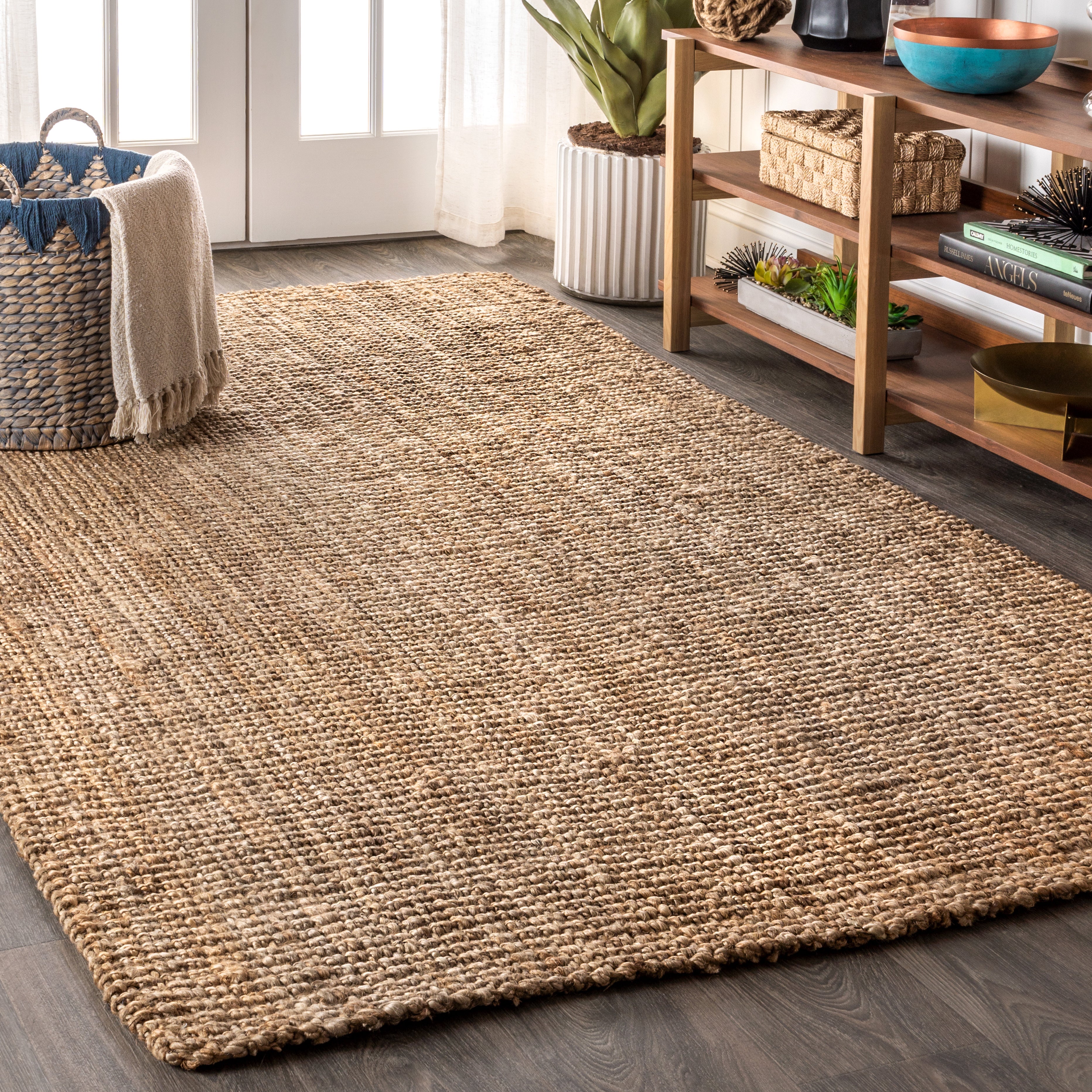 Pata Hand Woven Chunky Jute Area Rug