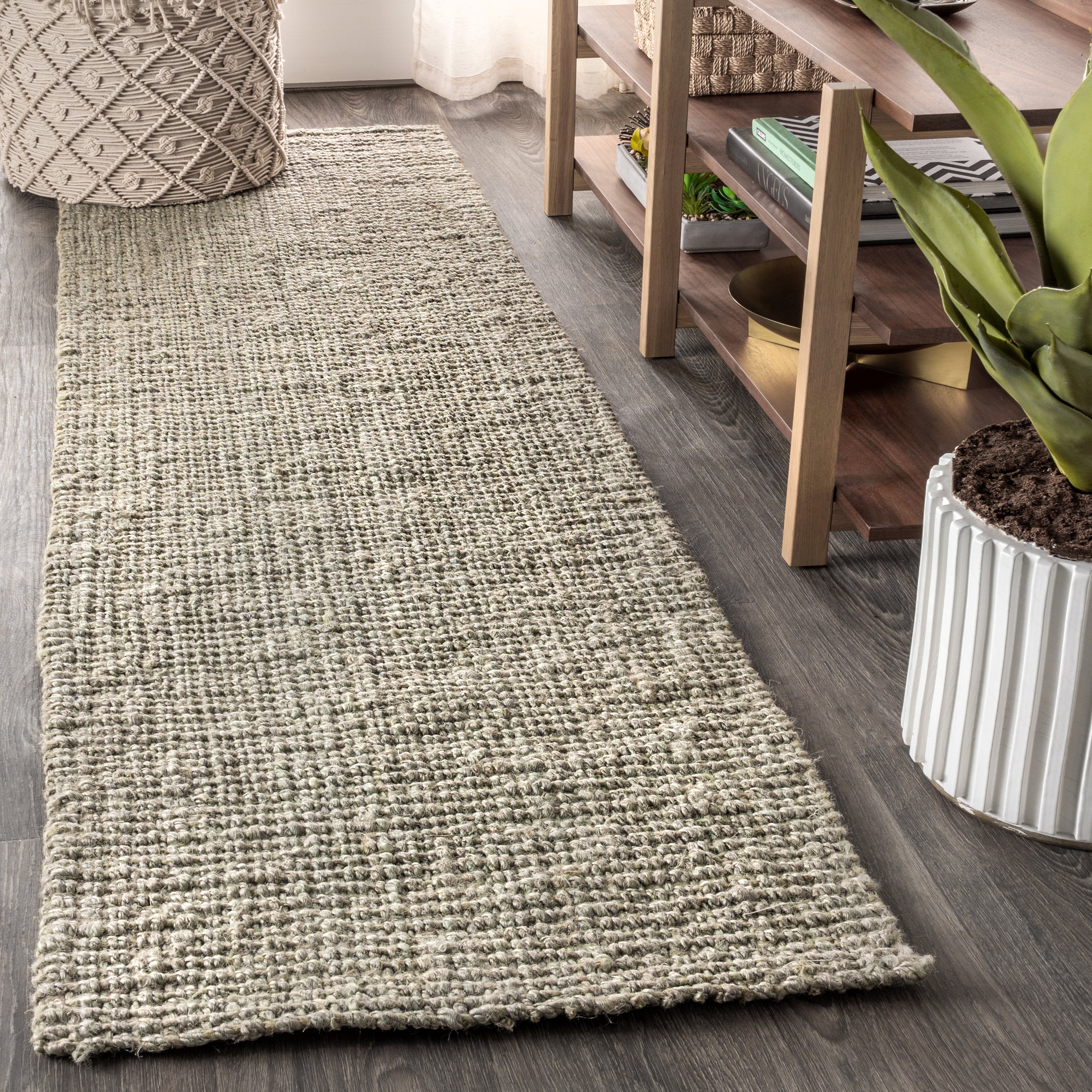 Pata Hand Woven Chunky Jute Runner Rug