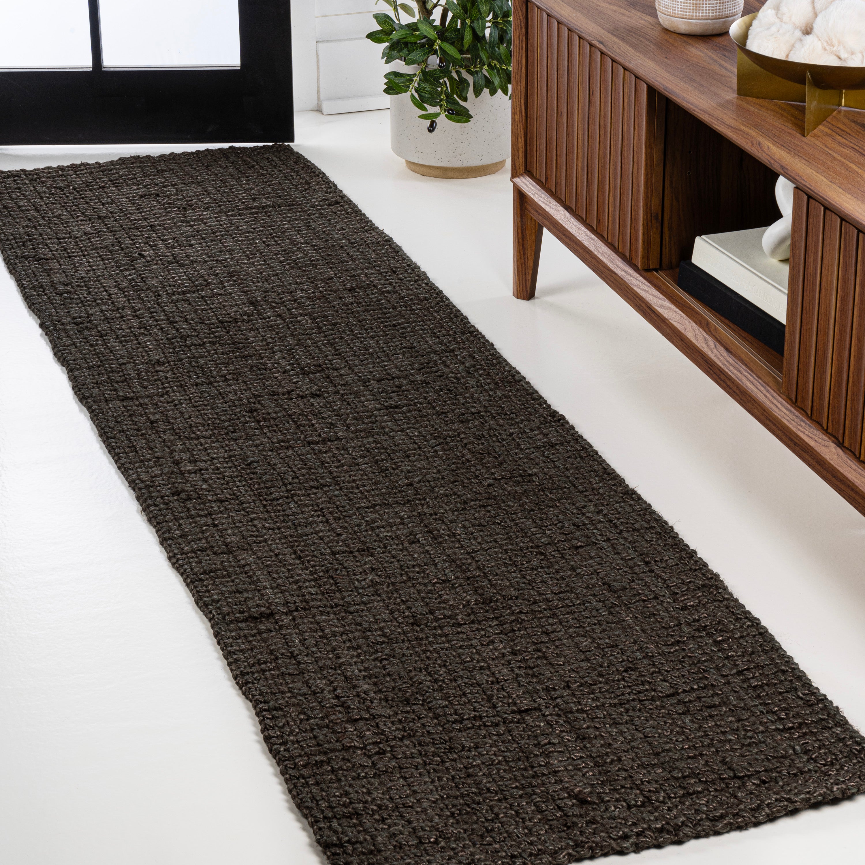 Pata Hand Woven Chunky Jute Runner Rug