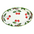 Hand Painted Italian Ceramic Oval Platter Cherry