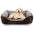 Details Rectangle Dog bed, Durable Sleeping Calming Cuddler for Pets, Super Plush  Corduroy Sherpa