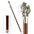 Heraldic Lion Pewter Walking Stick