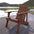 Irving outdoor patio modern acacia wood adirondack chair