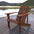 Westport outdoor patio traditional acacia wood adirondack chair