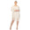 Crocheted Fringed Trim Dress Cover Up-Plus (4 Colors Available)