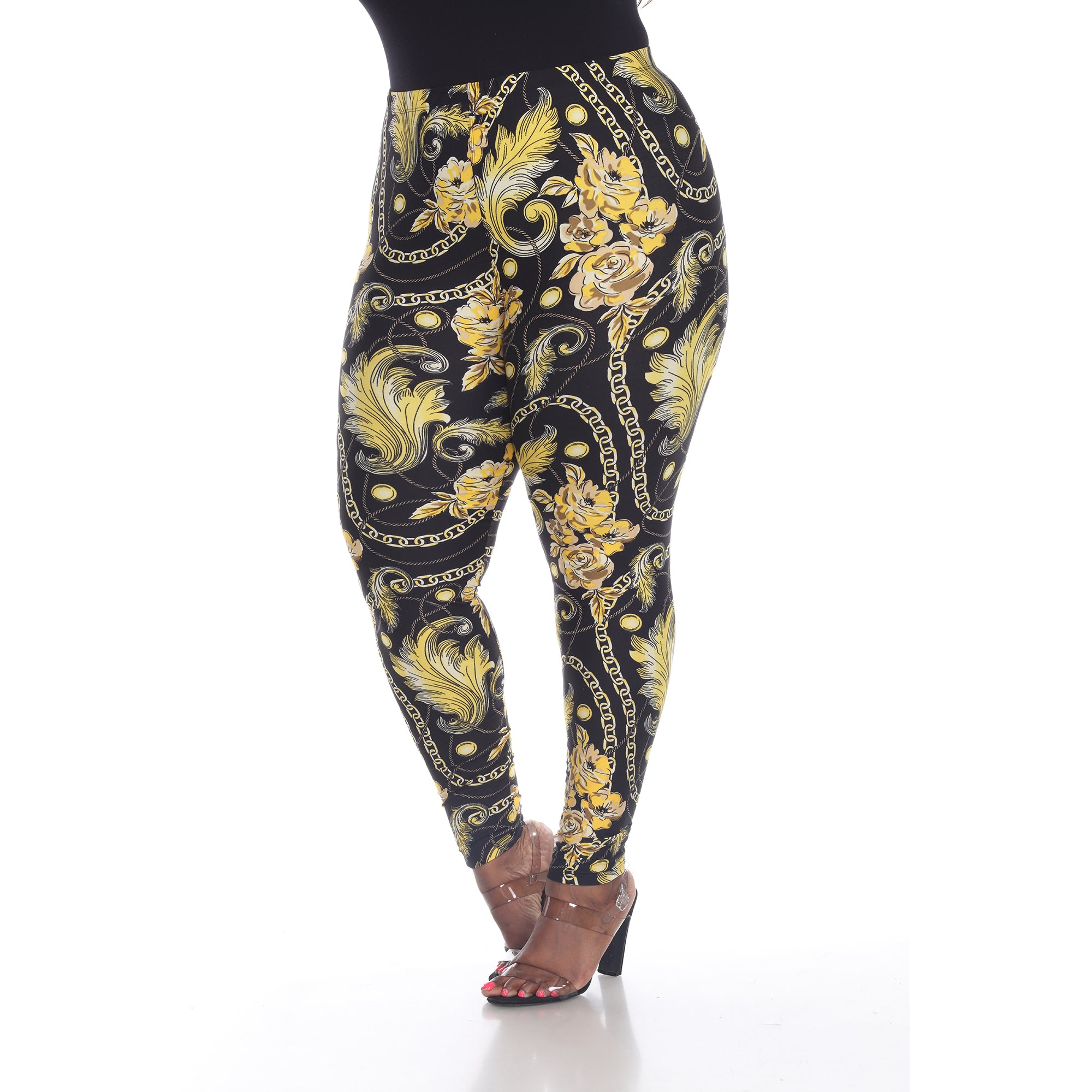 Printed Leggings - Plus  (8 Colors Available)