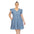 Ruffle Sleeve Knee-Length Dress - Plus (2 Colors Available)