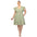 Ruffle Sleeve Knee-Length Dress - Plus (2 Colors Available)