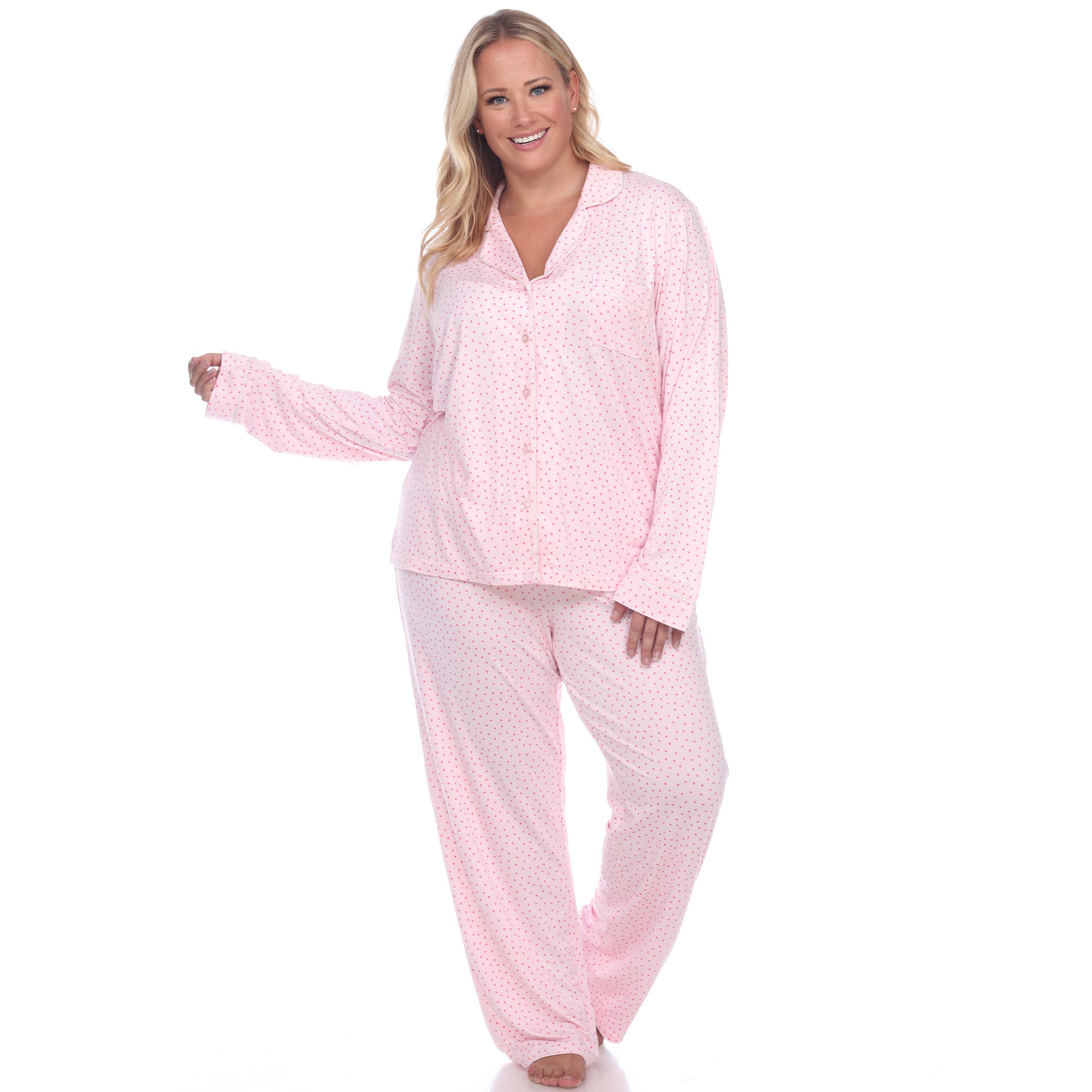 Long Sleeve Pajama Set - Plus