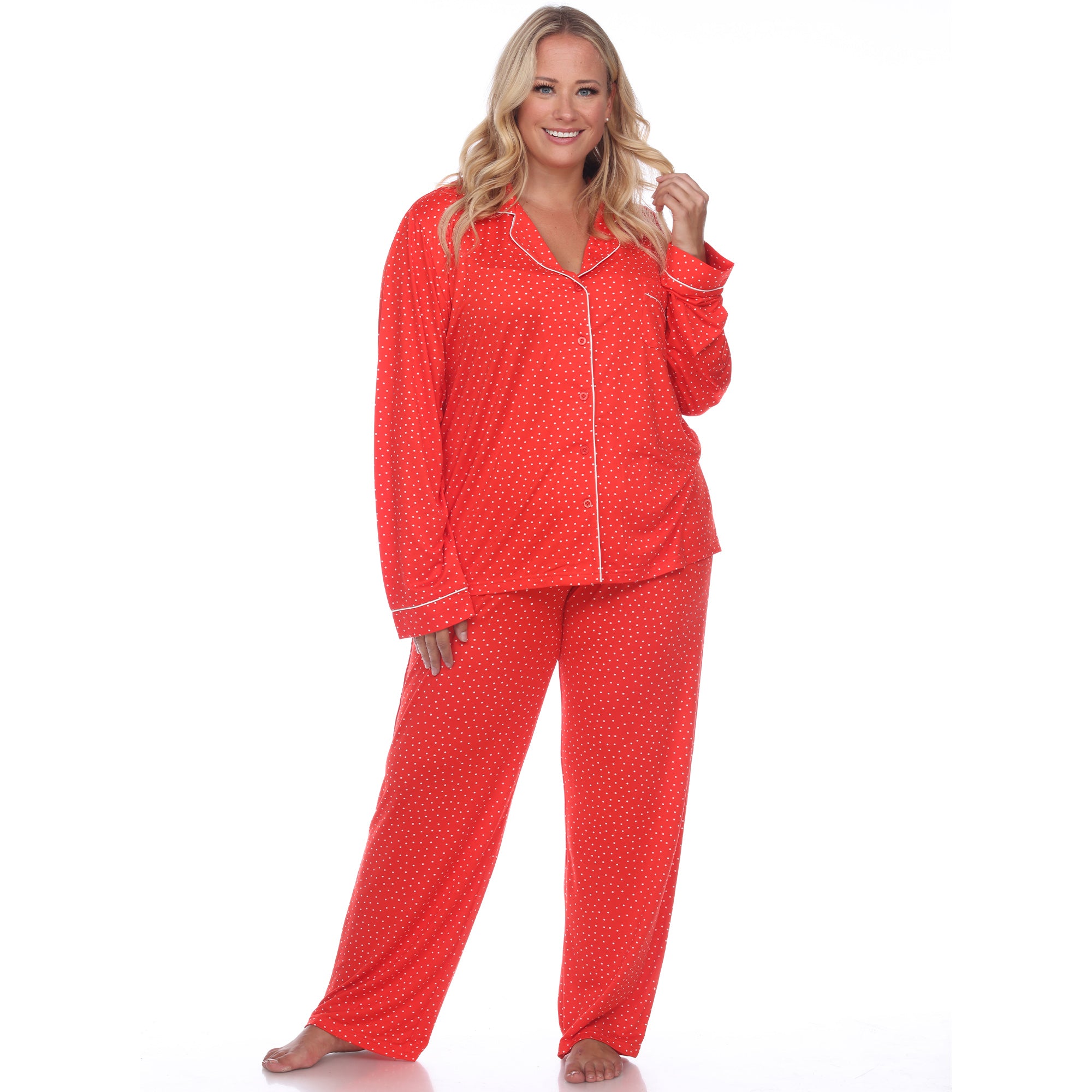 Long Sleeve Pajama Set - Plus