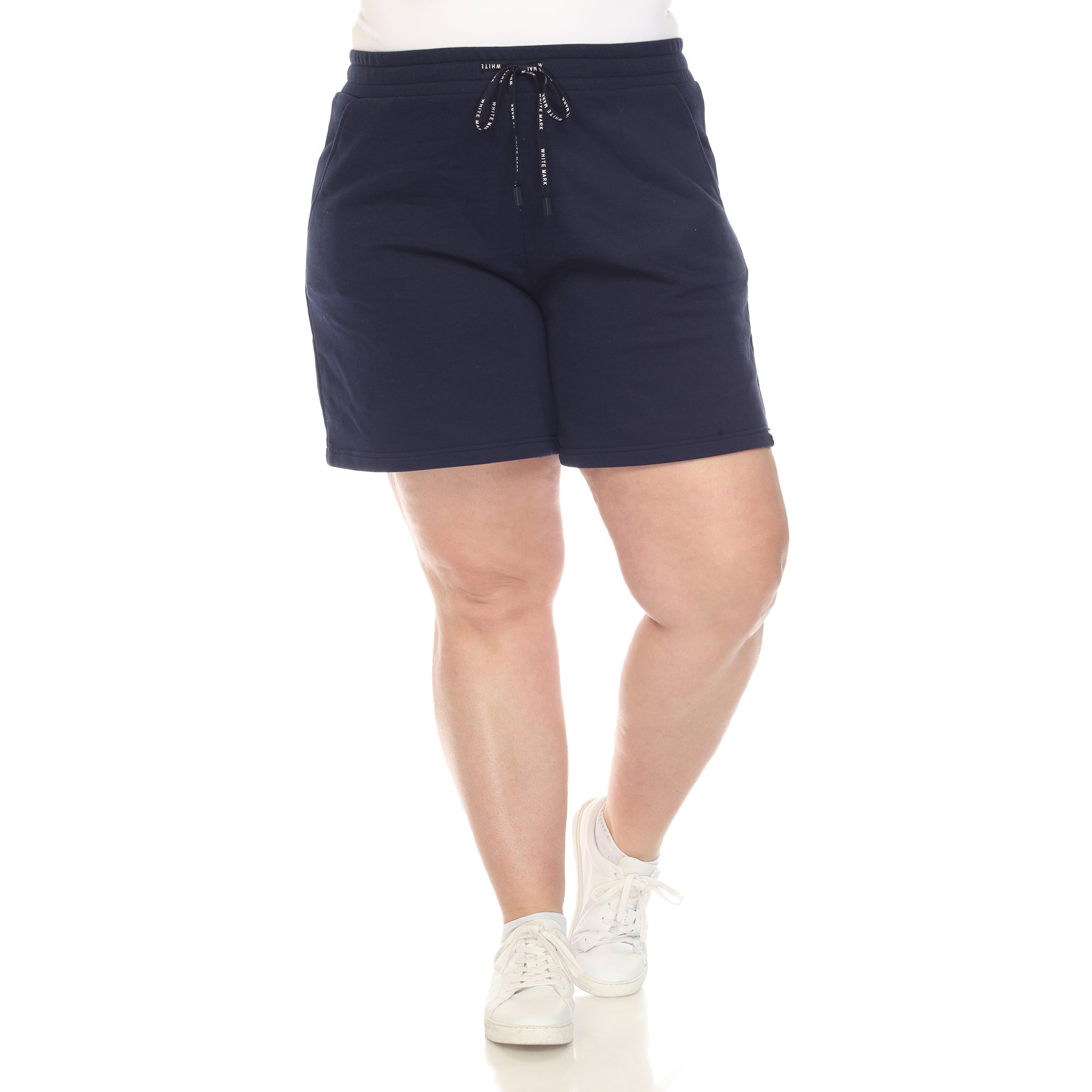 Super Soft Drawstring Waistband Sweat Short - Plus