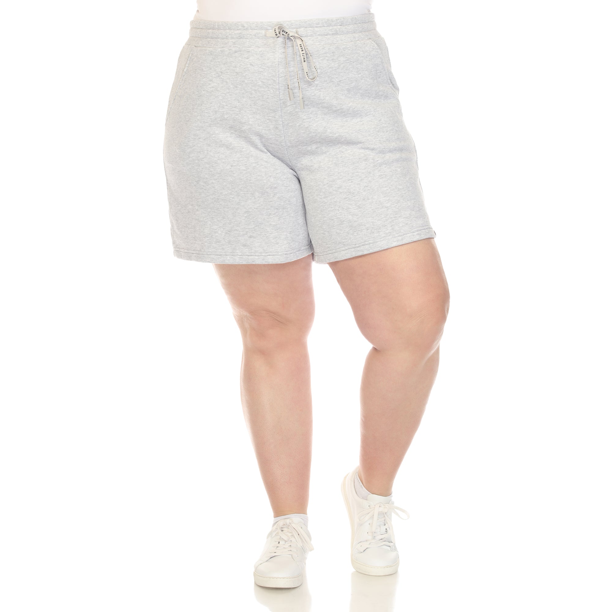 Super Soft Drawstring Waistband Sweat Short - Plus