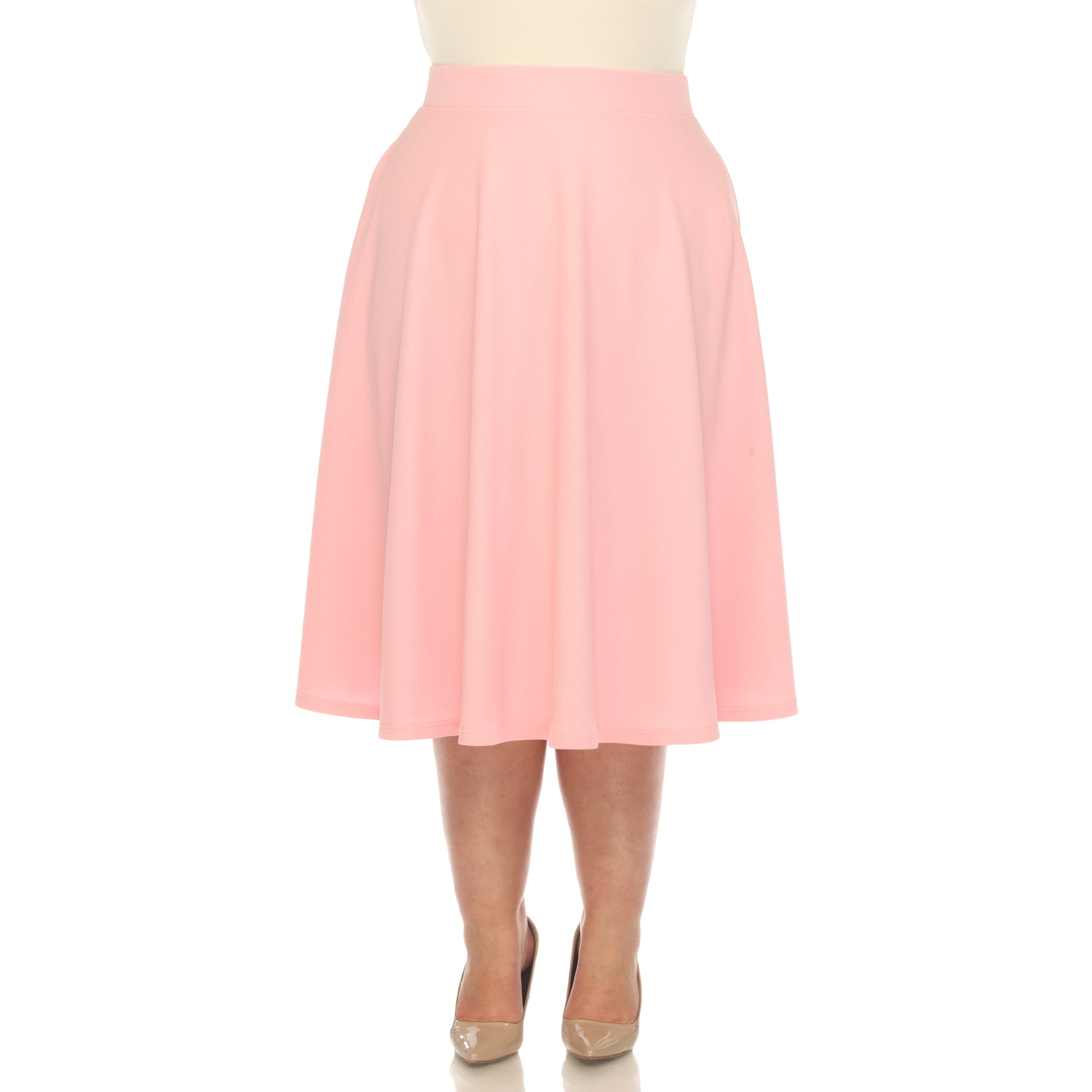 Tasmin' Flare Midi Skirts - Plus