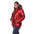 White Mark Women's Metallic Puffer Coat with Hoodie - Plus