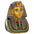 Golden Shroud of Tutankhamen Egyptian Bust Statue: Medium