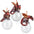 The Pensive Percher Dragon 2018 Collectible Holiday Ornament: Set of Three