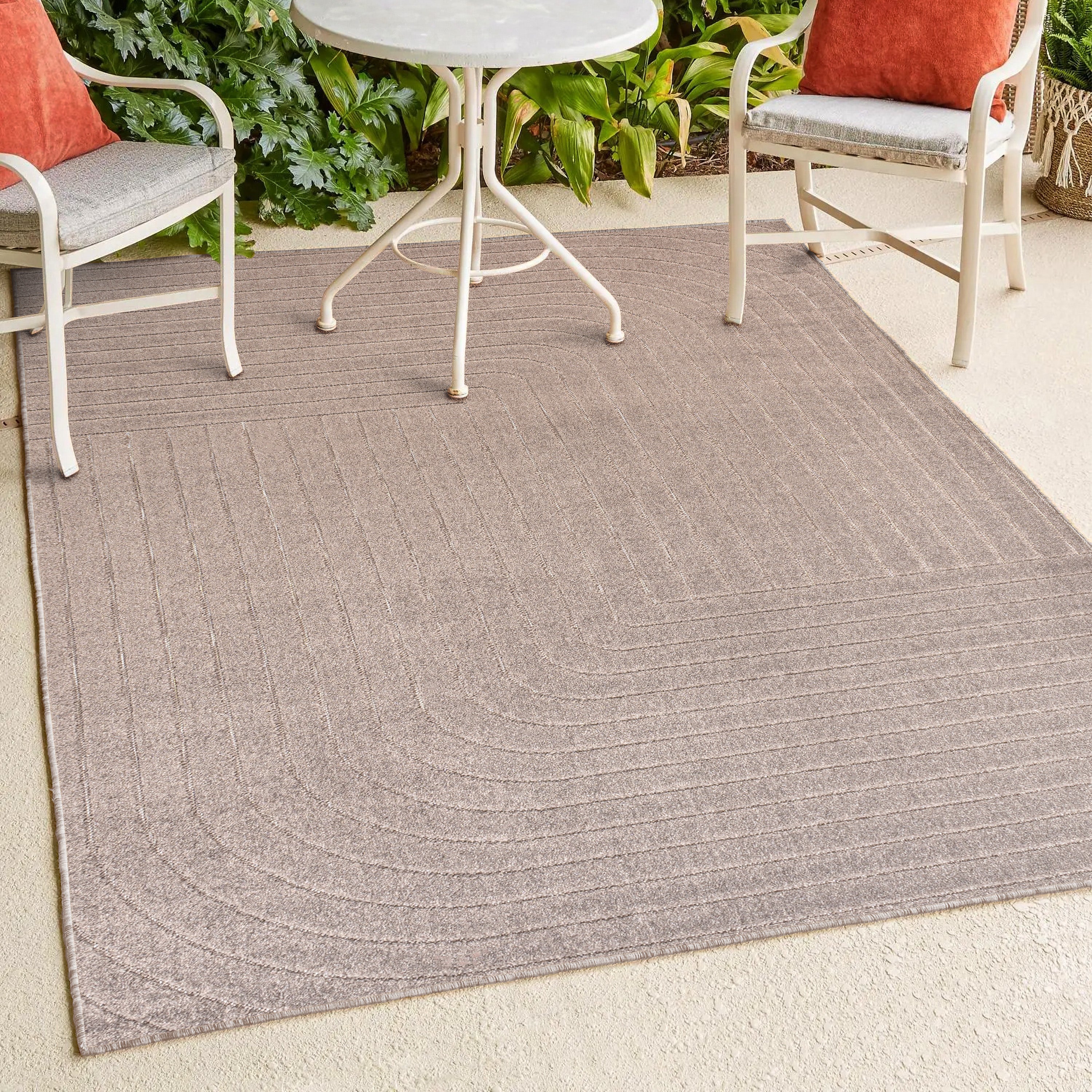 Odense High-Low Minimalist Angle Indoor/Outdoor Area Rug