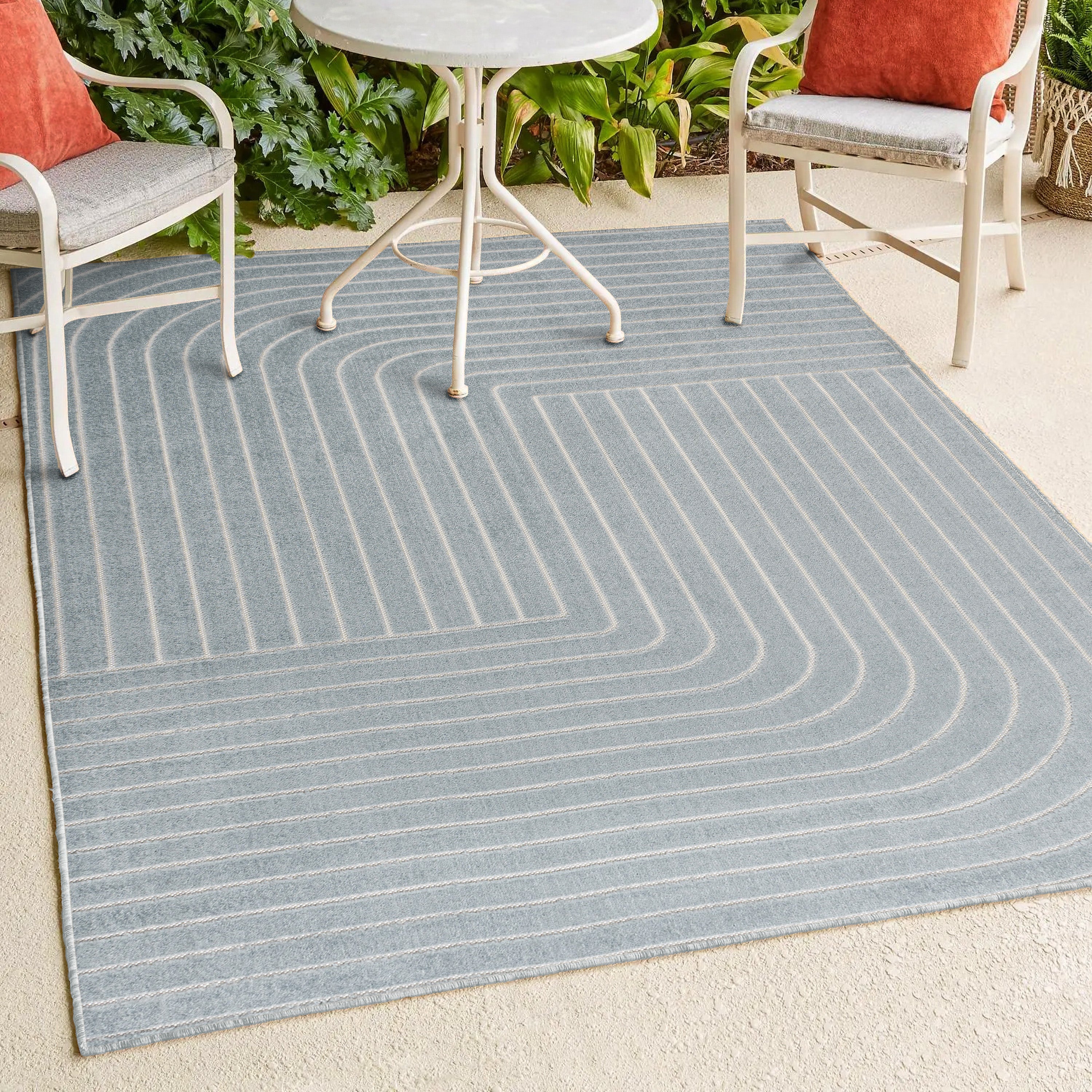 Odense High-Low Minimalist Angle Indoor/Outdoor Area Rug