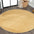 Haze Solid Sleek Low-Pile Round Area Rug