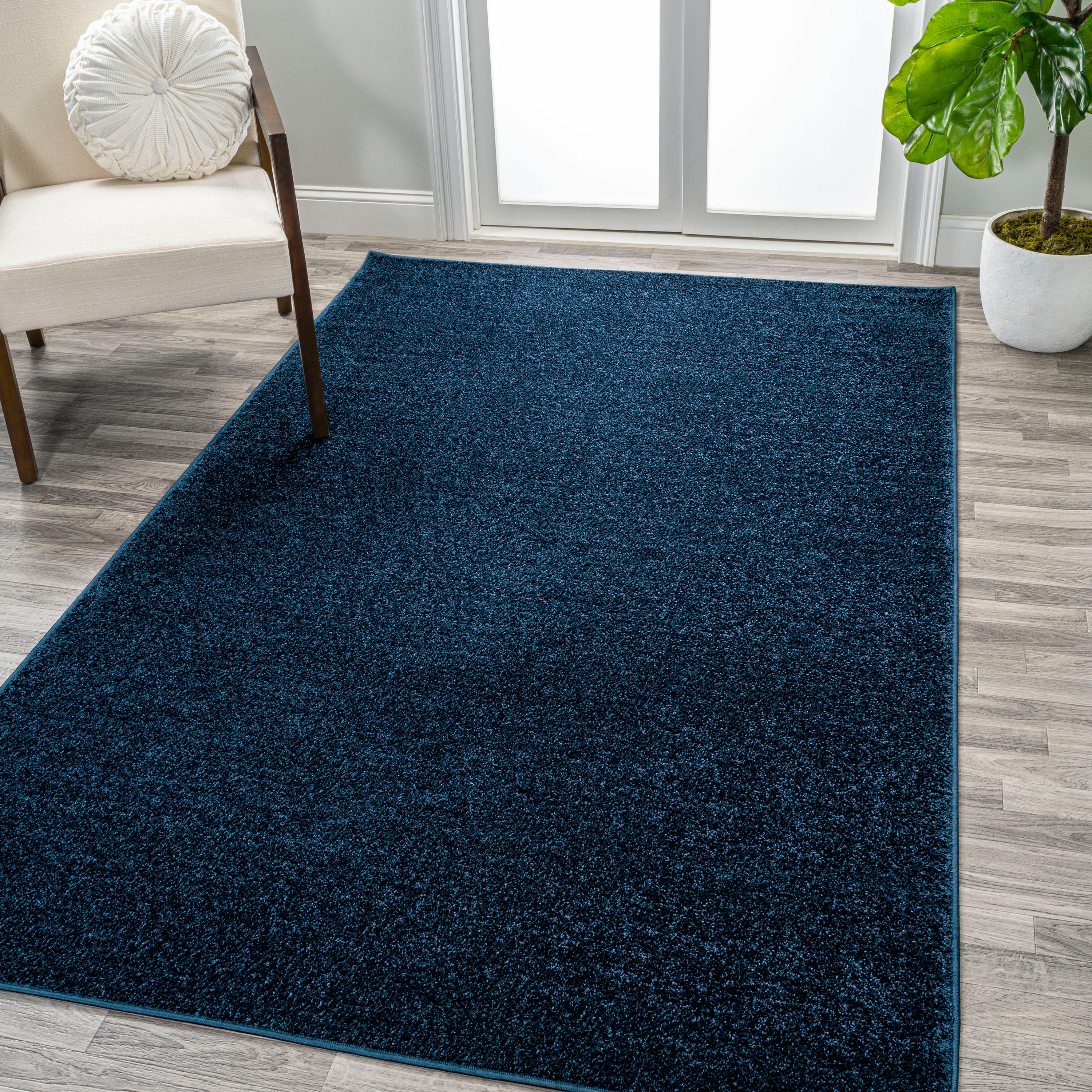 Haze Solid Sleek Low-Pile Area Rug