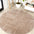 Haze Solid Sleek Low-Pile Round Area Rug