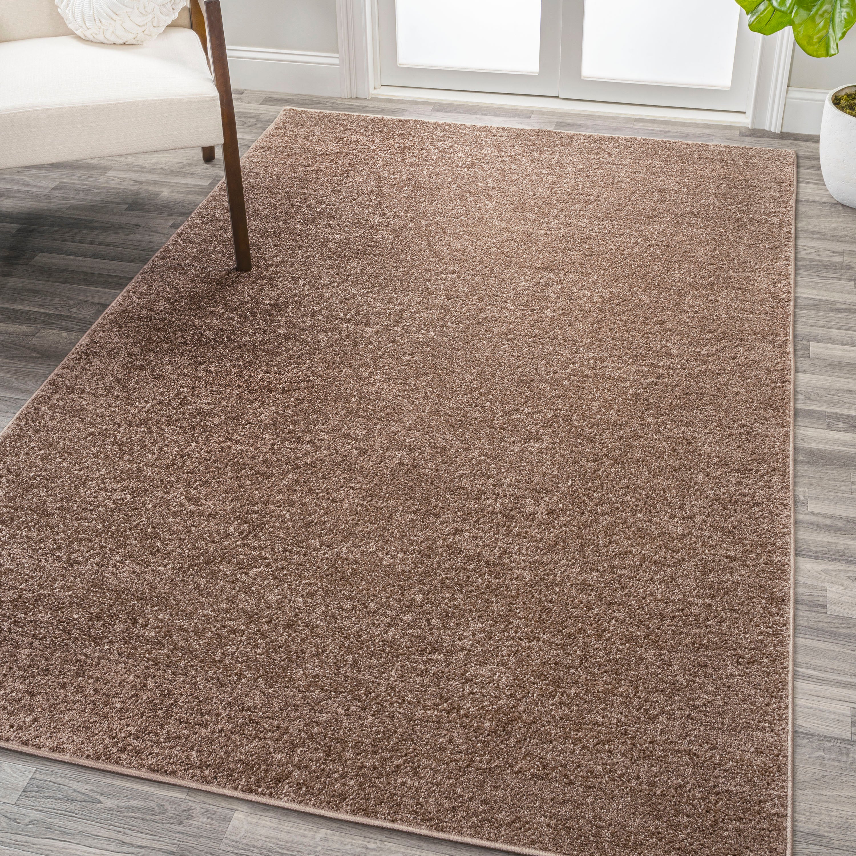 Haze Solid Sleek Low-Pile Area Rug