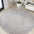 Haze Solid Unique Low Round Area Rug