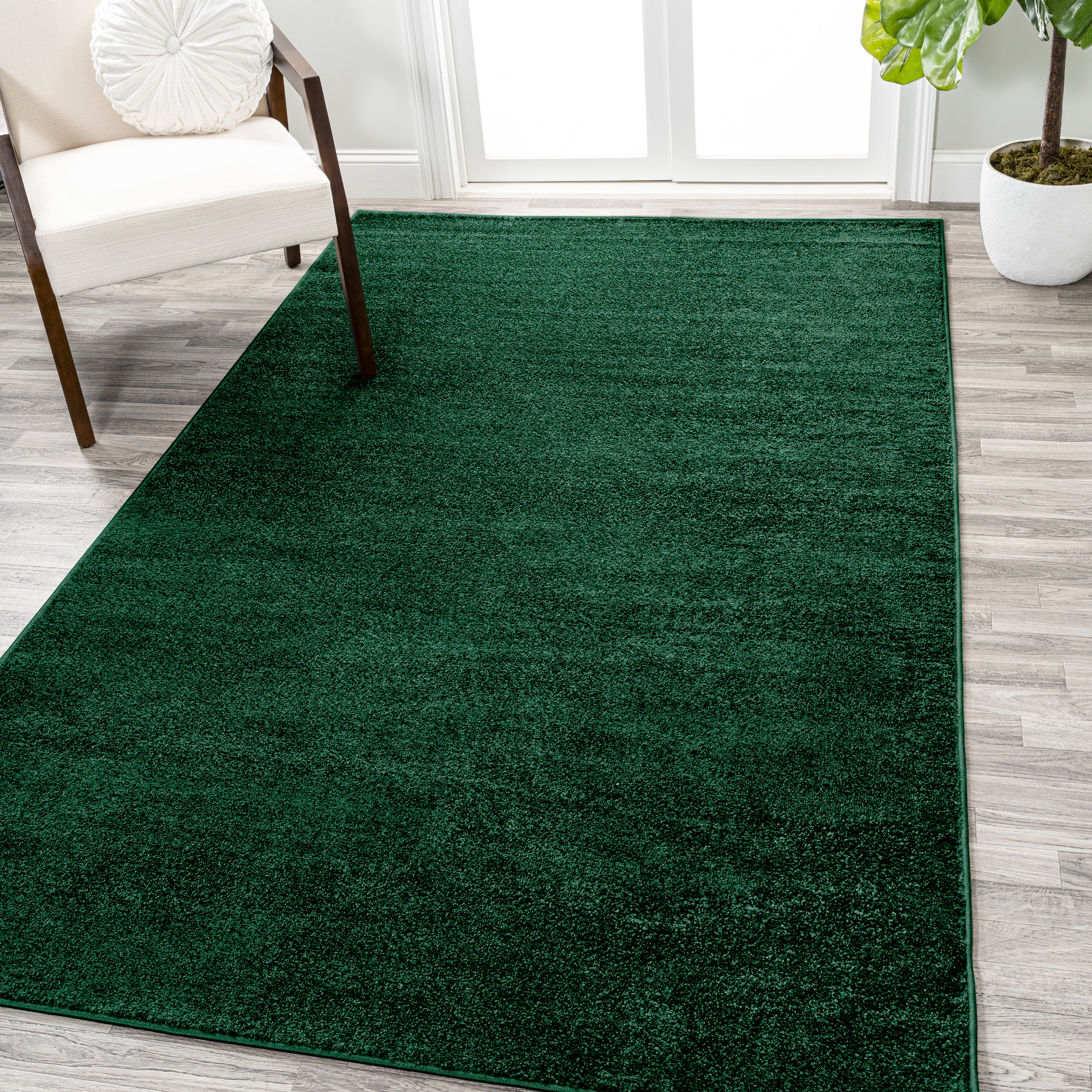 Haze Solid Unique Low-Pile Area Rug