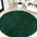 Haze Solid Unique Low Round Area Rug