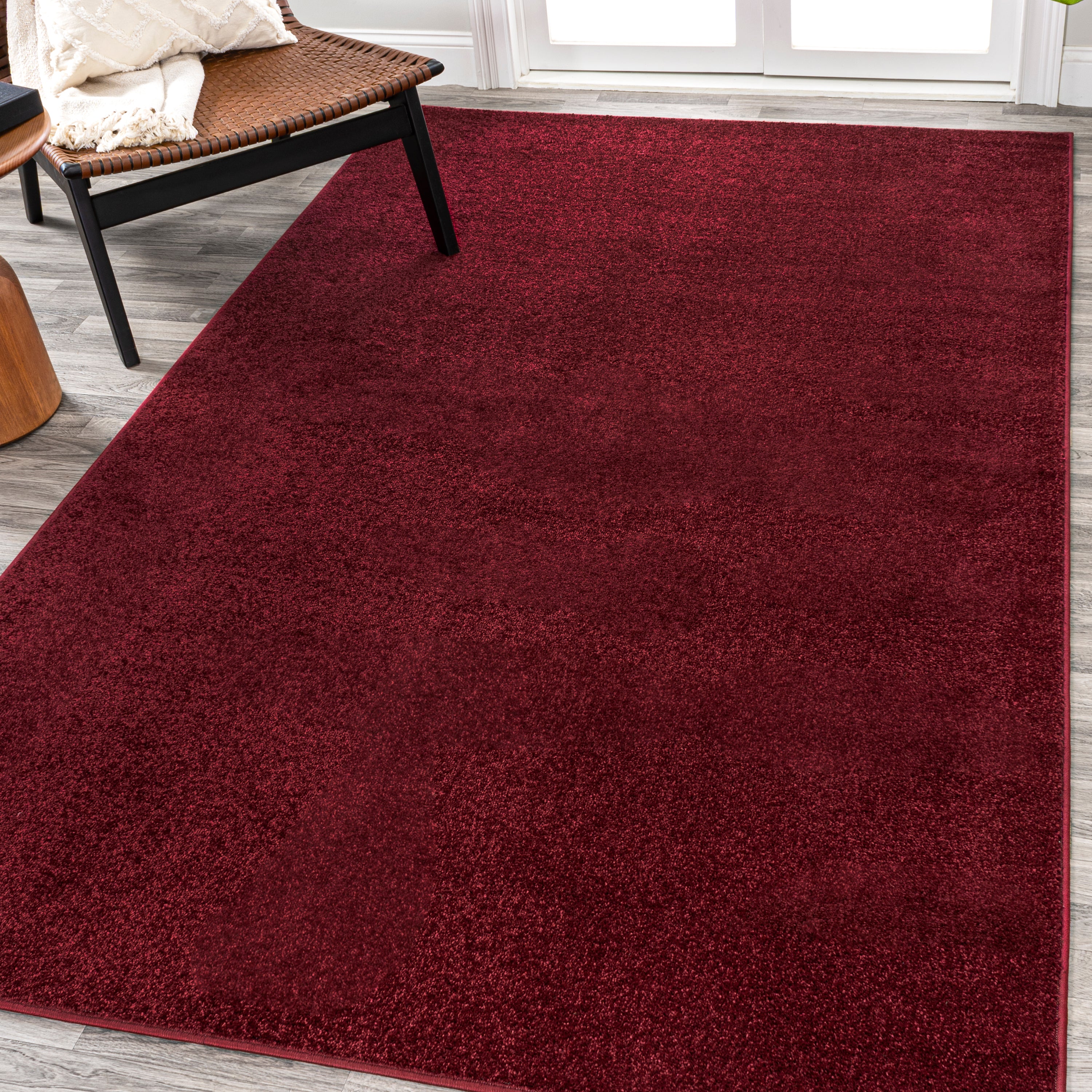 Haze Solid Unique Low-Pile Area Rug