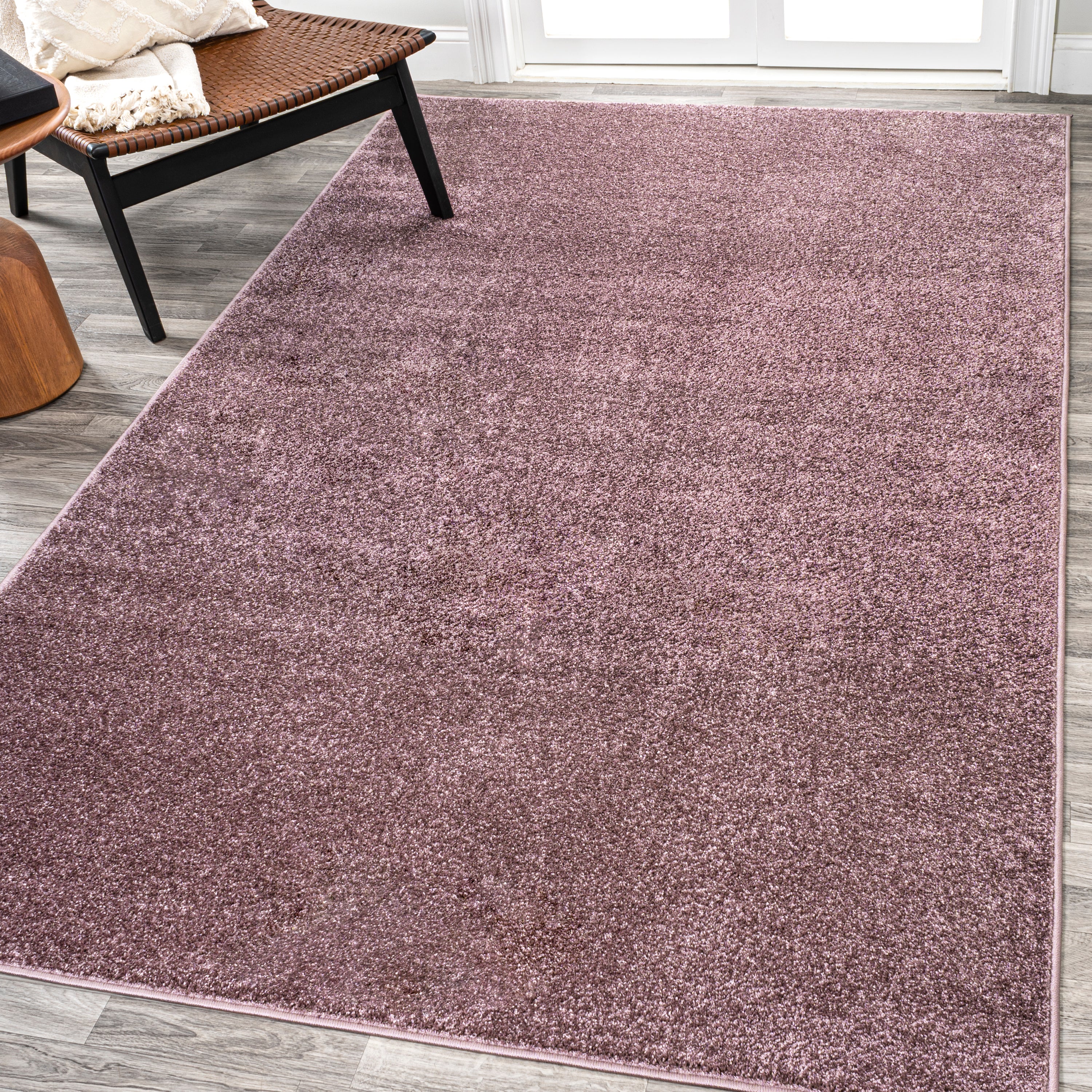 Haze Solid Unique Low-Pile Area Rug