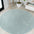 Haze Solid Unique Low Round Area Rug