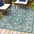 Tela Bohemian Textured Weave Floral Indoor/Outdoor Area Rug