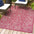 Tela Bohemian Textured Weave Floral Indoor/Outdoor Area Rug