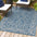 Charleston Vintage Filigree Textured Weav Indoor/Outdoor Area Rug