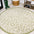 Madrid Vintage Filigree Textured Weave Indoor/Outdoor Round Area Rug