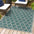 Trebol Moroccan Trellis Textured Weave Indoor/Outdoor Area Rug