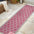 Trebol Moroccan Trellis Textured Weave Indoor/Outdoor Runner Rug