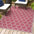 Trebol Moroccan Trellis Textured Weave Indoor/Outdoor Area Rug